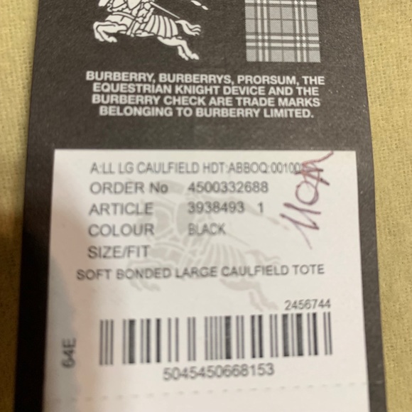 Burberry Reversible Purse Black/Red w/wallet - Picture 3 of 8